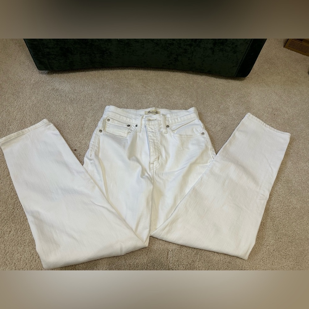 Madewell women’s high rise classic straight jeans white size 26